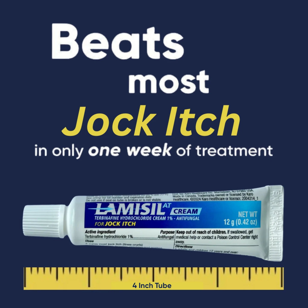 Lamisil Jock Itch Cream, 1 Week Antifungal Treatment, Prescription Strength Terbinafine, .42 Oz