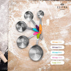 13 Pieces Measuring Cups and Spoons Set, Includes 10 Stainless Steel Measuring S