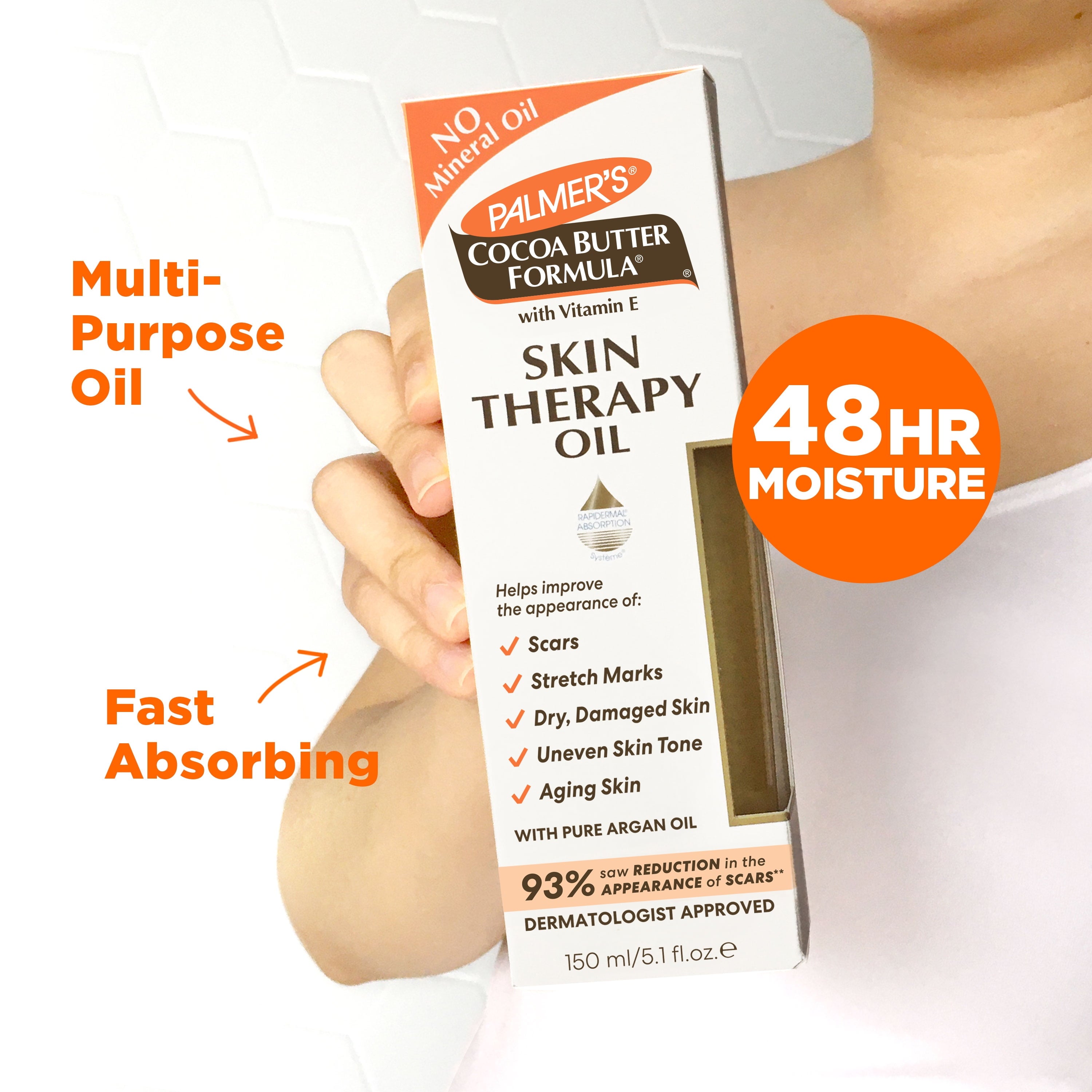Palmer'S Cocoa Butter Formula Skin Therapy Oil for Dry Skin, 5.1 Fl. Oz.