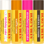 Burt'S Bees 100% Natural Origin Moisturizing Lip Balm, Birthday Cake, 4 Tubes