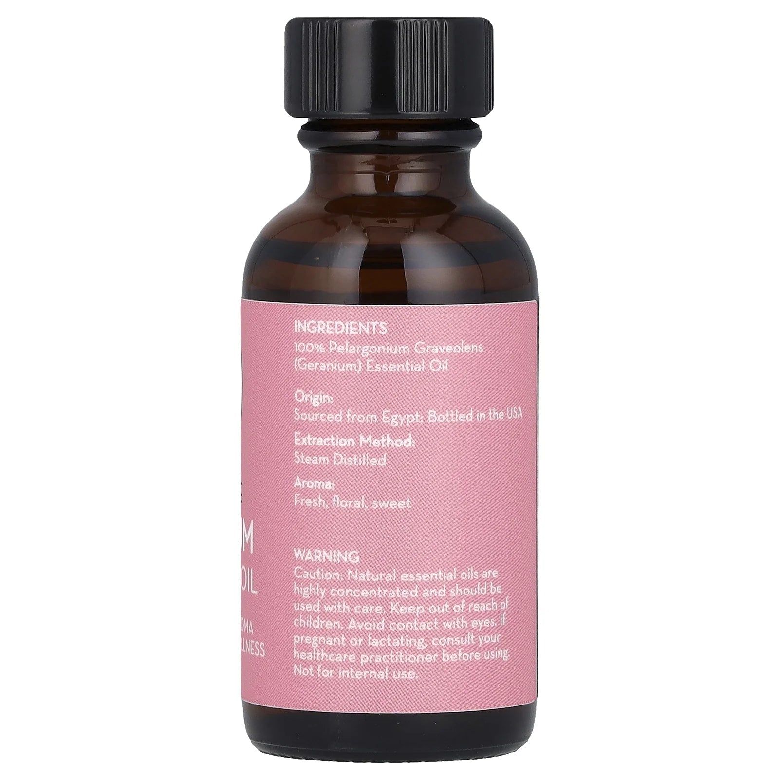 100% Pure Essential Oil, Geranium, 1 Fl Oz (30 Ml)