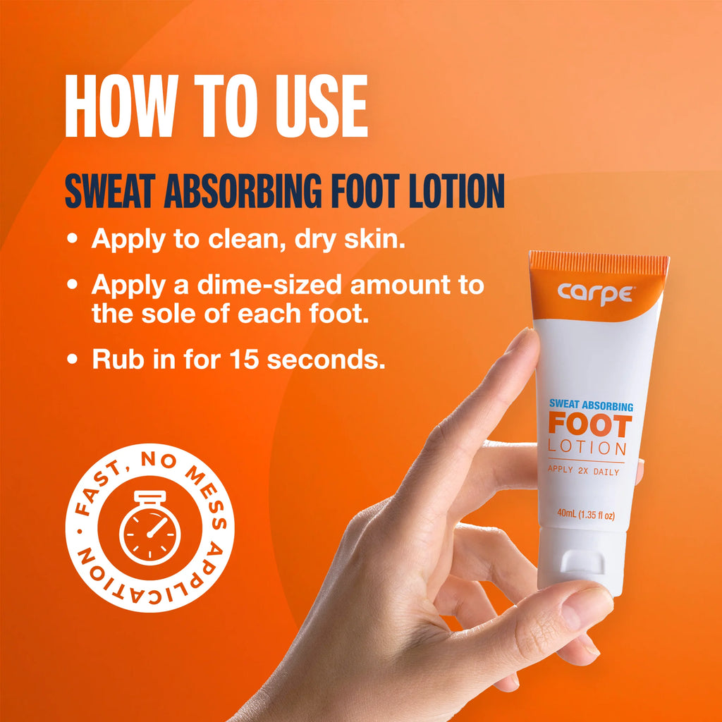 Sweat and Odor Control anti Sweat Foot Lotion for Sweaty Feet, 1.35 Oz