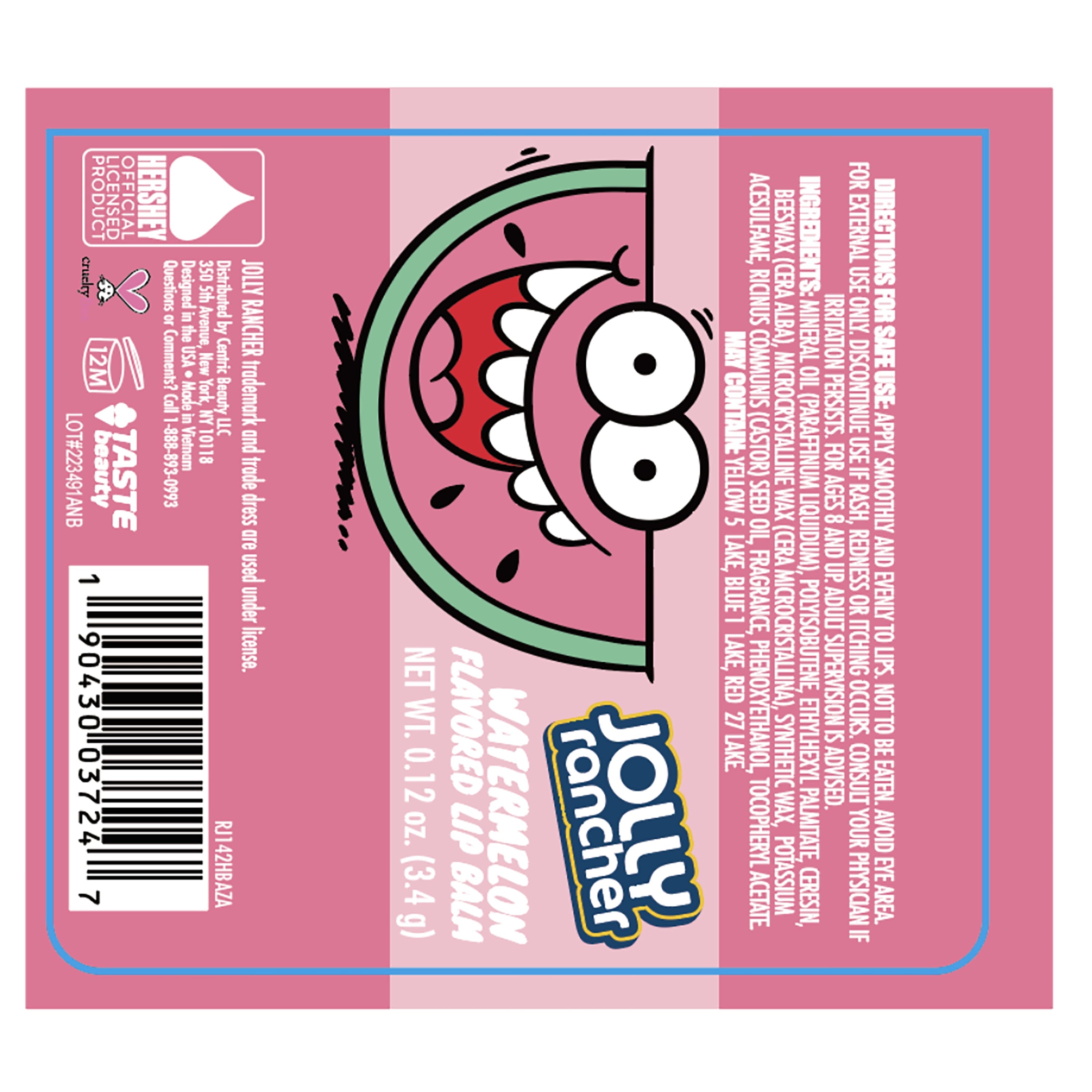 Taste Beauty, Jolly Rancher Flavored Lip Balm, .12 Oz