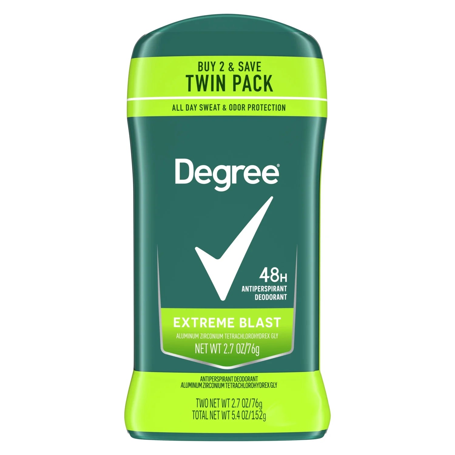 Antiperspirant Deodorant for Men Extreme Blast, Twin Pack, 2.7 Oz
