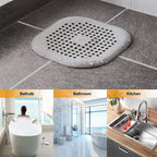 2 Packhair Catcher,Square Hair Drain Cover for Shower Silicone Hair Stopper With