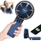 Frsara Portable Handheld Mini Fan, Neck Fan, 4000Mah Desk Fan, 180° Adjustable,