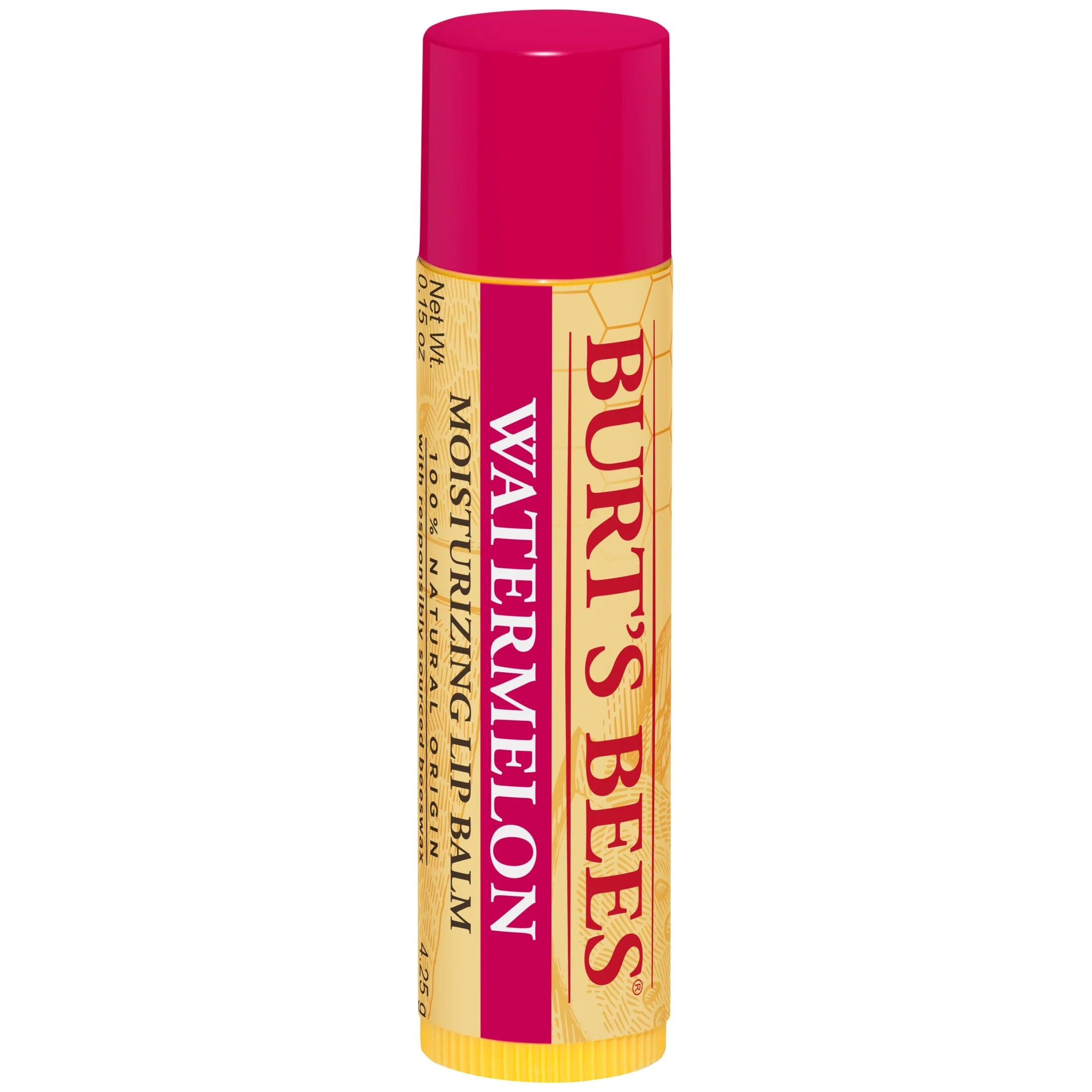 Burt'S Bees Watermelon Lip Balm, 1-Pack, 0.15 Oz.