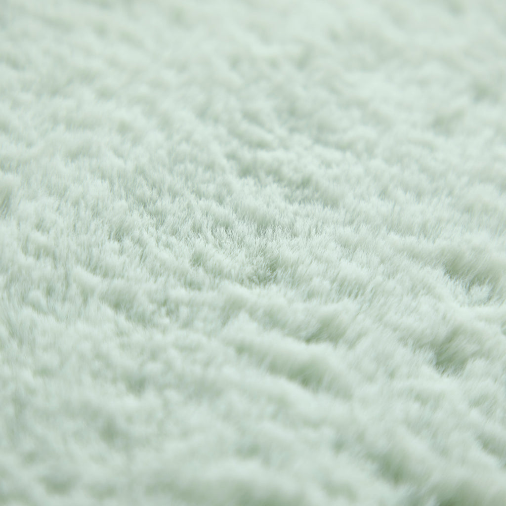 Parent'S Choice 30" X 40" Reverse Backdye Faux Fur to Micromink Baby Blanket, Green