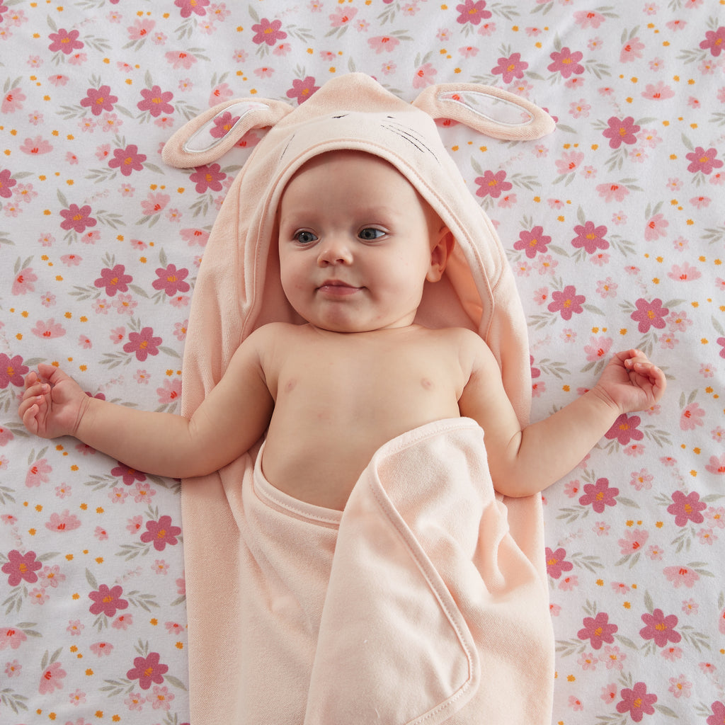 Parent'S Choice 2-Pack 30" X 30" Bunny Hooded Towel