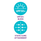 Parent'S Choice Baby Car Window Cling Shades, UPF 50+, Universal Fit, Blocks Heat&Uv, 2 Pack, Black