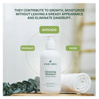 Eva+Avo Sulfate Free Shampoo with Avocado Oil, Adults, All Hair Types, 8 Fl Oz