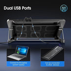 15.6-17.3Inch Laptop Cooling Pad with 6 Quiet Fans,7 Height & Wind Speed Adjusta