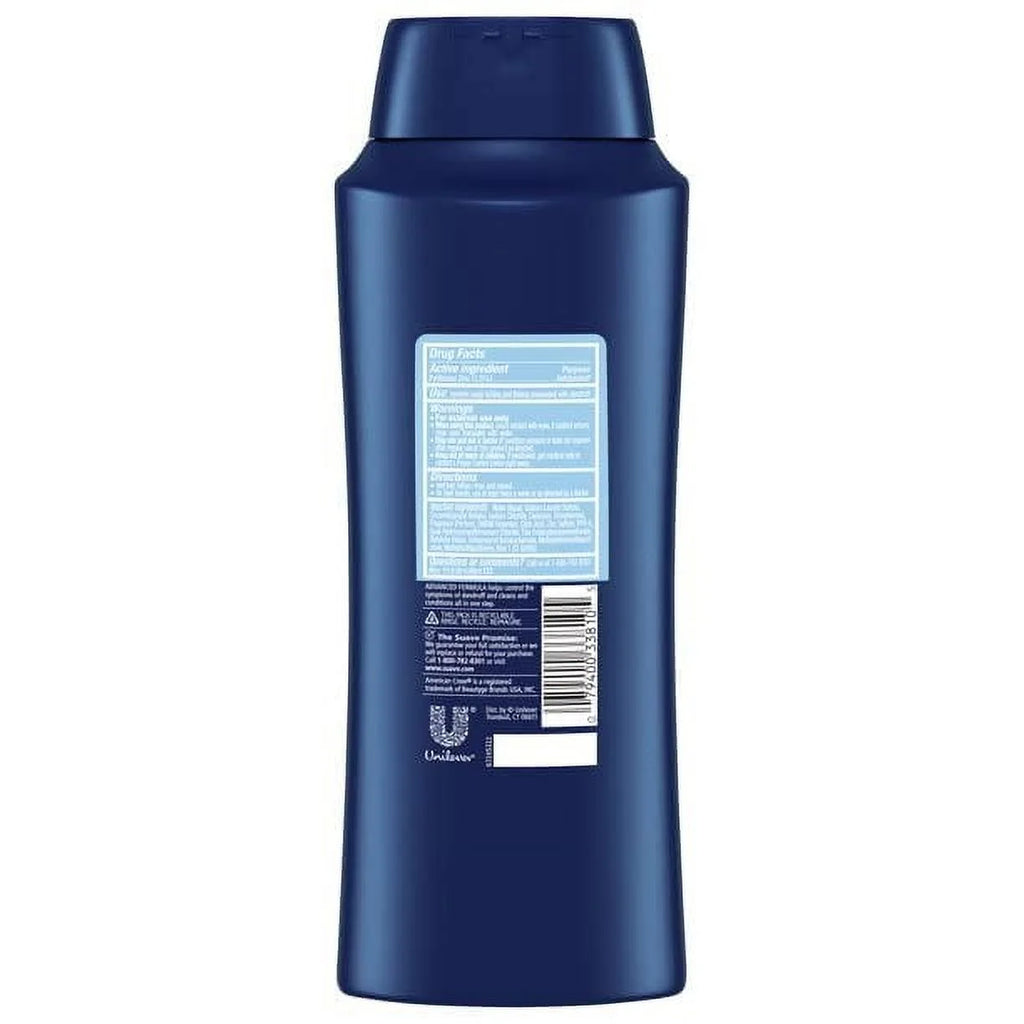 Suave Men Anti-Dandruff 2-In-1 Shampoo & Conditioner, Classic Clean, 28 Oz