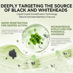 3-In-1 Blackhead Removal Set-Bamboo Charcoal Pore Strips (30G)&Pore Minimizing S