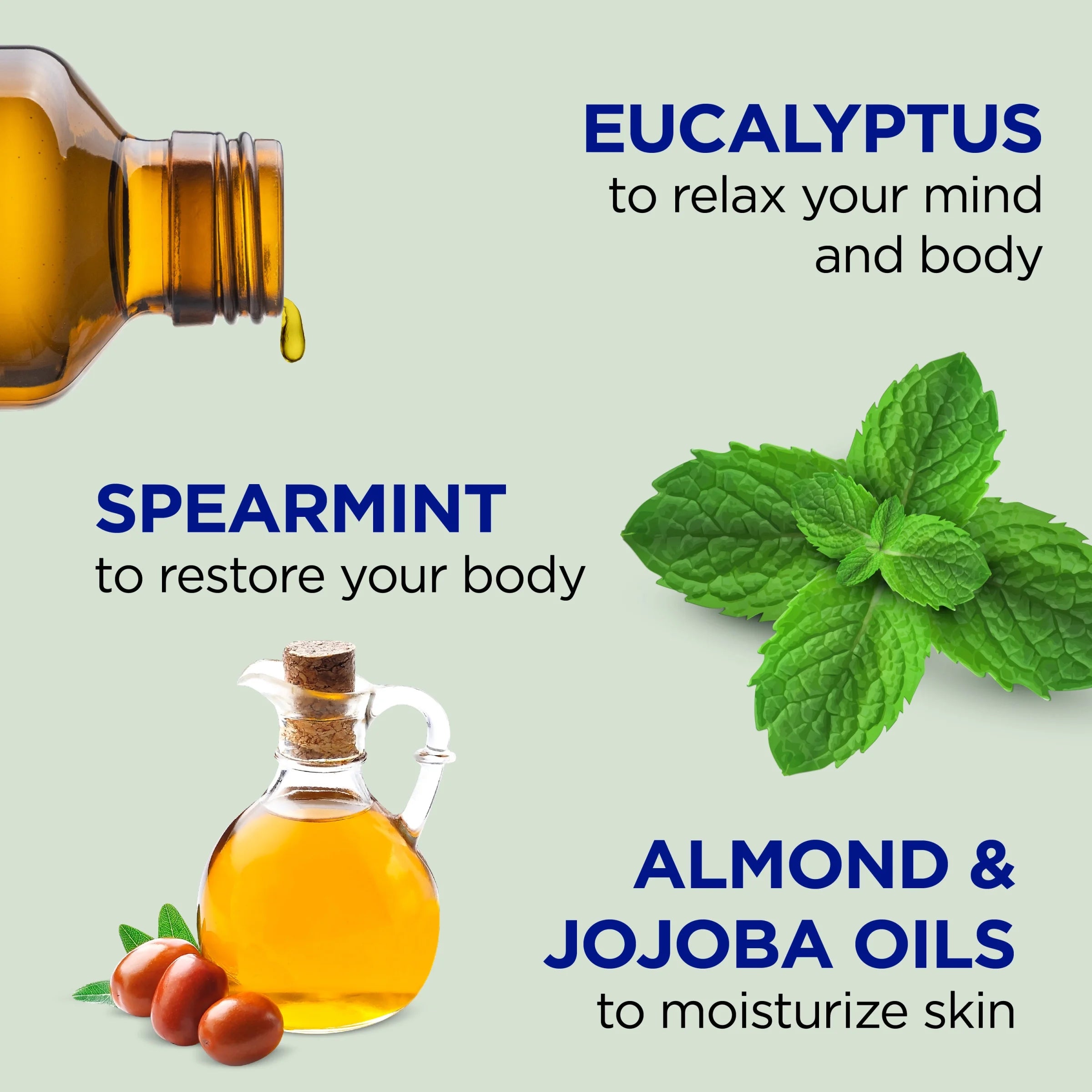 (3 Pack) Dr Teal'S Bath & Body Oil, Moisture + Rejuvenating Eucalyptus & Spearmint Essential Oils, 8.8 Fl Oz.