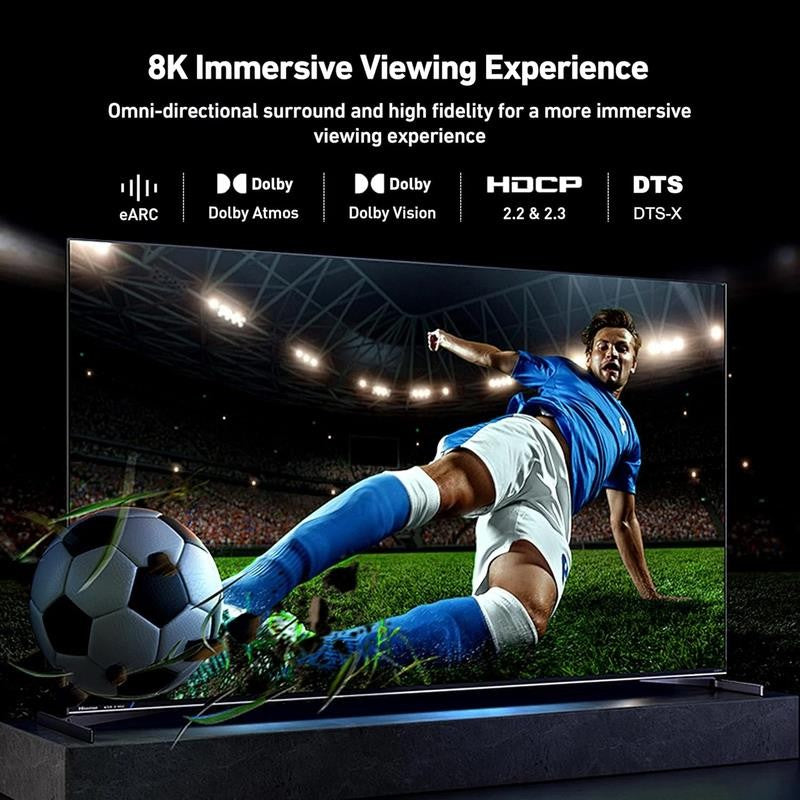 8K HDMI to HDMI Cable, 6 Feet, 2 Pack