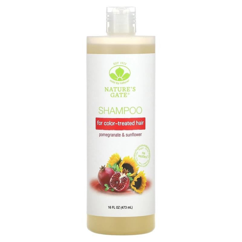 (Nature'S Gate), Pomegranate & Sunflower Shampoo for Color-Treated Hair, 16 Fl O