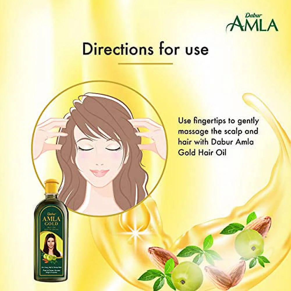 Amla Gold Hair Oil, 300 Ml Bottle