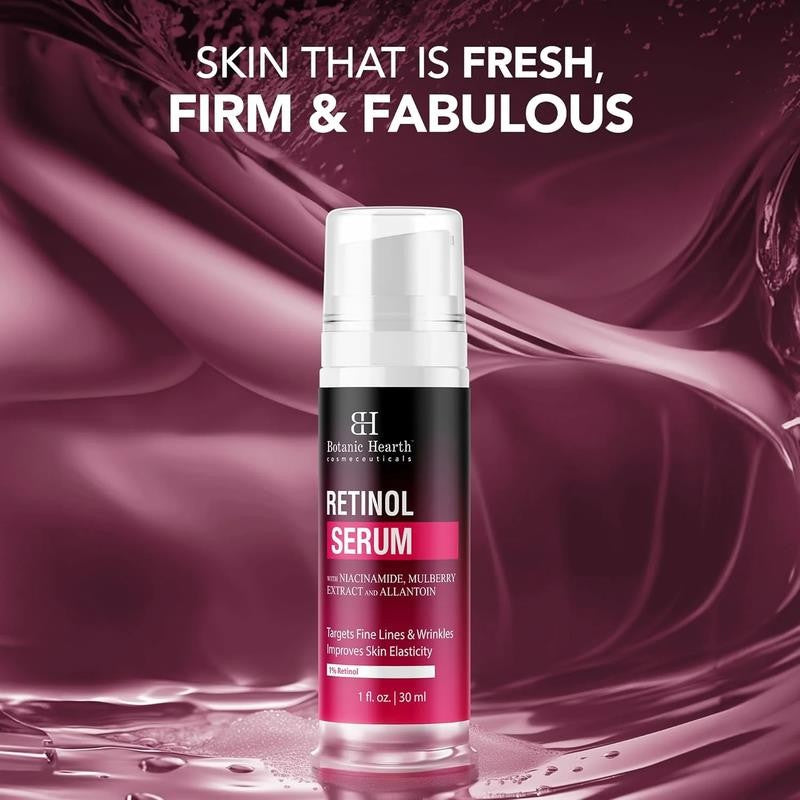 1% Retinol Serum for Face with Niacinamide, Allantoin & Mulberry Extracts | Pore