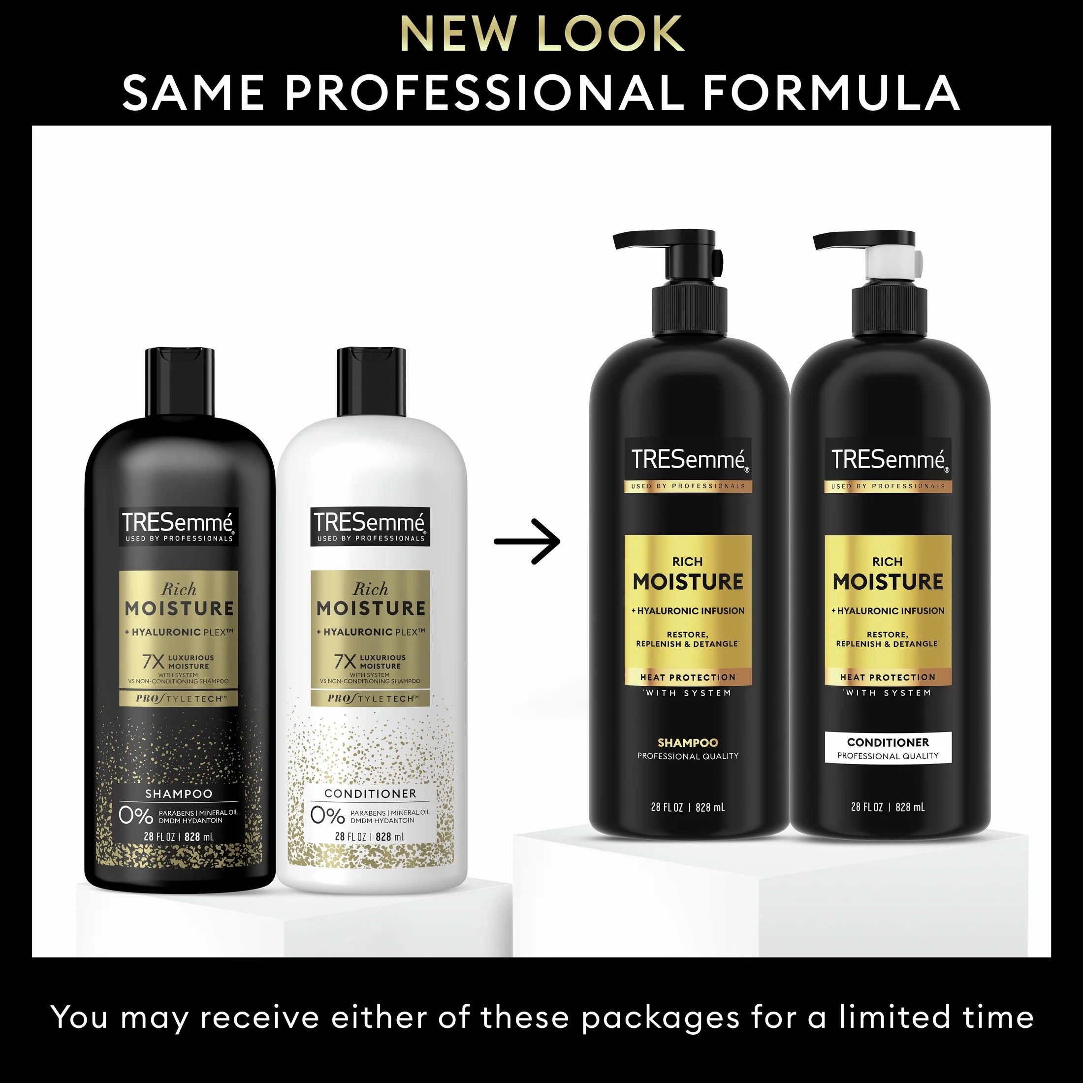 Tresemme Rich Moisture Shampoo and Conditioner Set, 28 Oz 2 Count