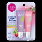 24H Moisture Super Balm- Strawberry Sorbet & Raspberry Kiwi Splash, 0.35 Fl Oz (2 Pack)