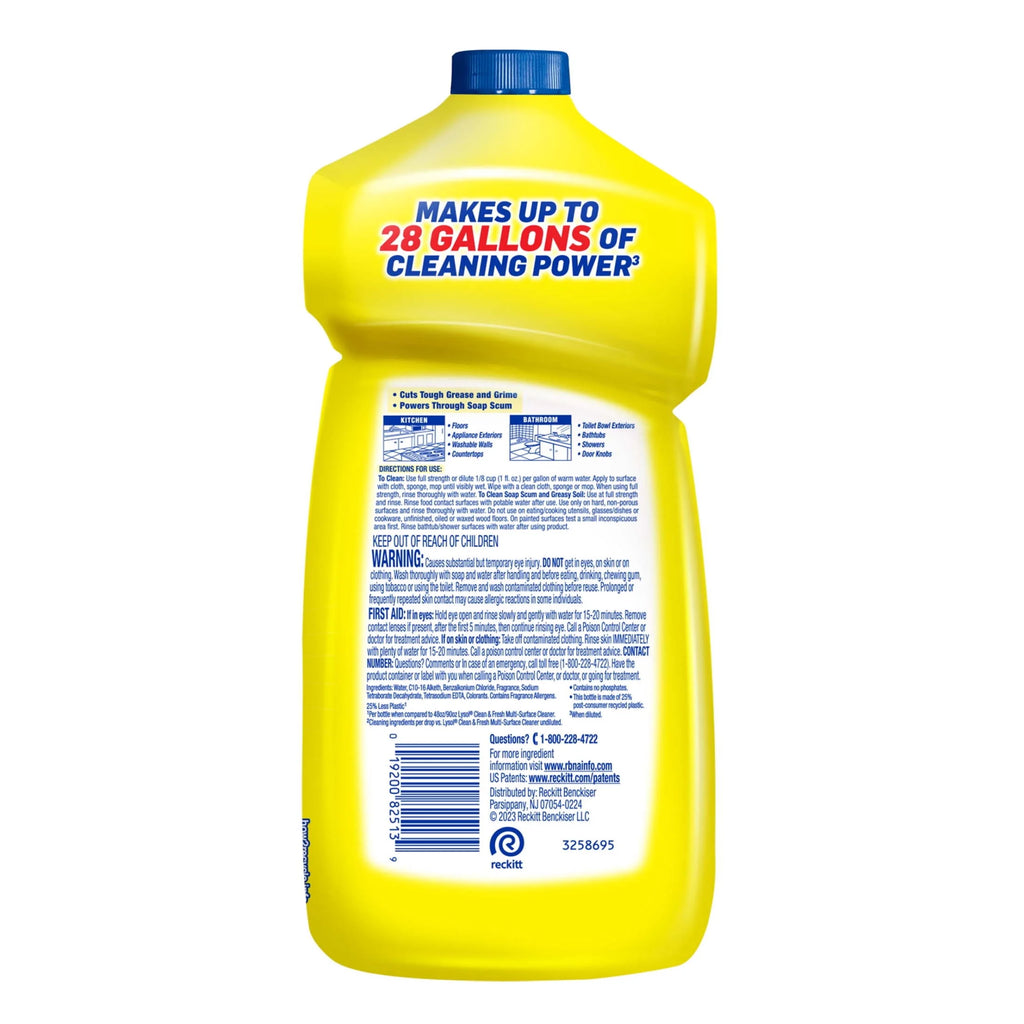 Lysol® Lemon Dilutable Cleaner 28Oz.