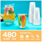 480 Pack 9 Oz Clear Plastic Drinking Cups