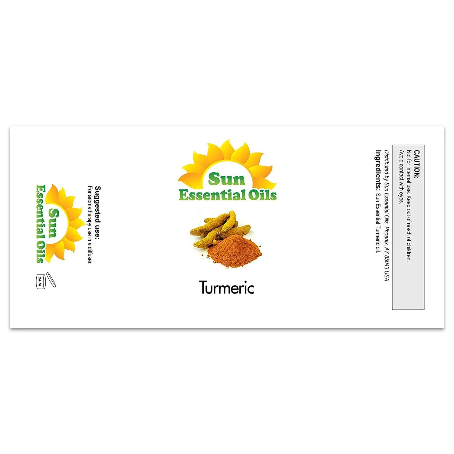 16Oz - Turmeric Essential Oil - 16 Fluid Ounces