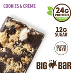 Cookie-Fied Big Bar Cookies & Creme, Plant-Based Protein Bar, Gluten-Free, Vegan