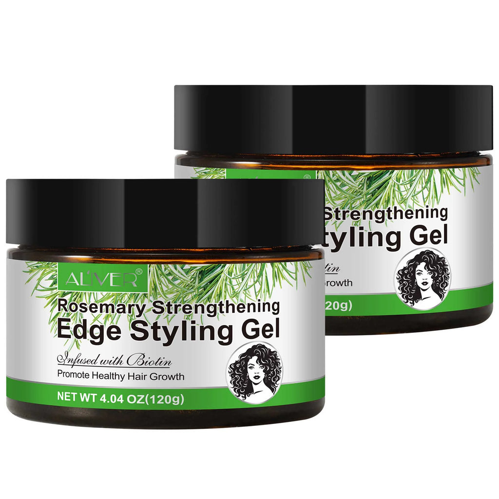 2 Pack Hair Gel Rosemary Edge Style Gel for Women and Men 120G/4.04Oz, Maximum