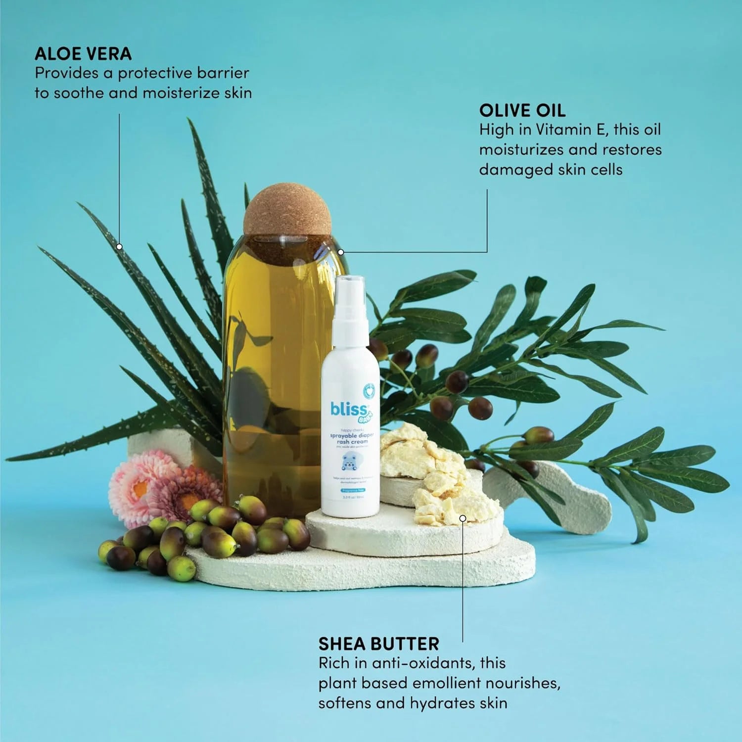 Diaper Rash Cream Spray - Fragrance-Free