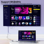Displayport 1.4 to HDMI 2.1 6 Feet Cable 8K@60Hz 4K@240Hz/165Hz
