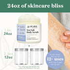 Body Scrub Lavender Tea Tree Sea Salt Scrub 24 Oz