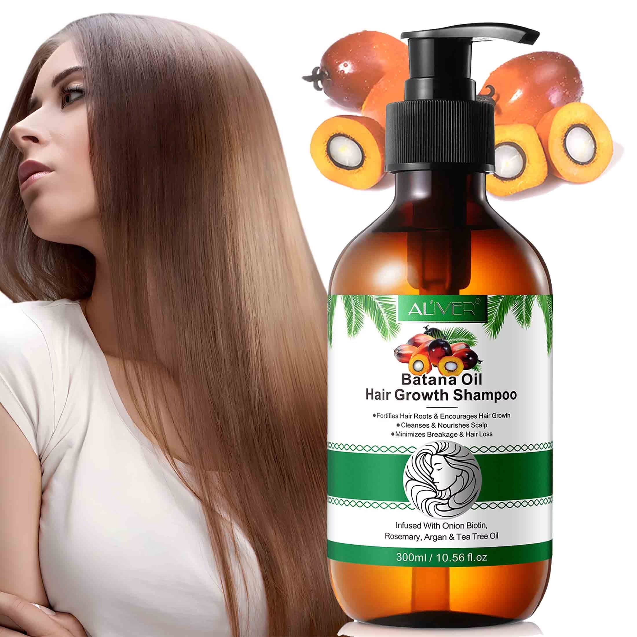 Aliver Batana Oil Shampoo,Pure Plant Extracts,Cleanses & Nourishes Scalp,For All Hair Type ,10.56Fl.Oz
