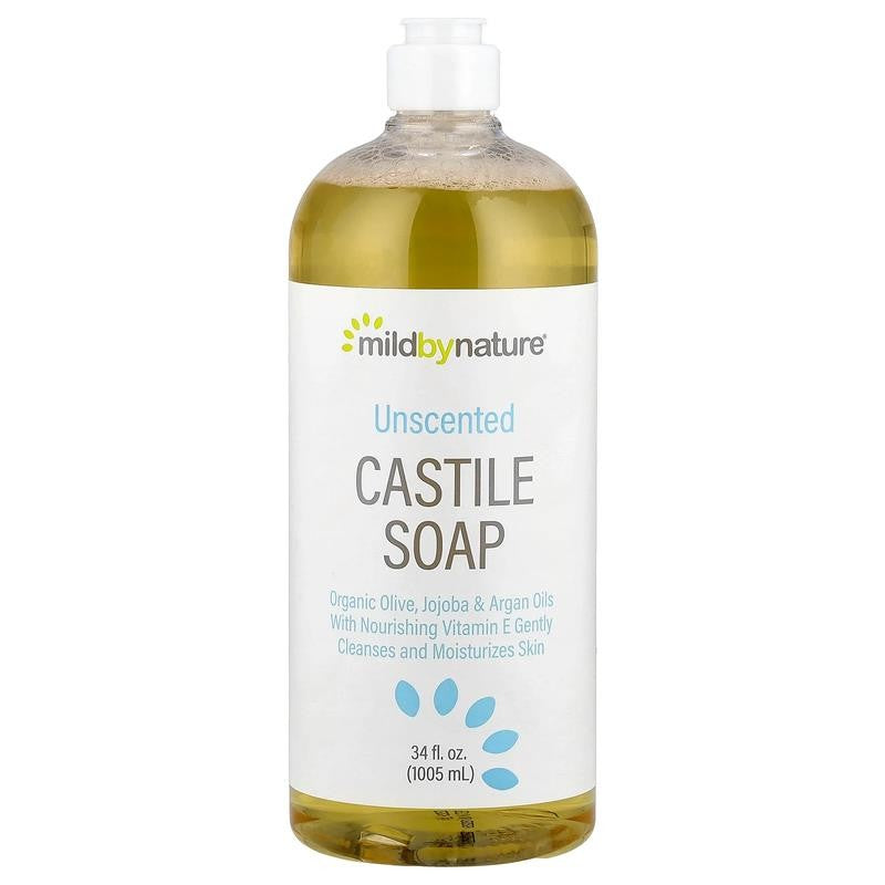 Castile Soap, Unscented , 34 Fl Oz (1,005 Ml)