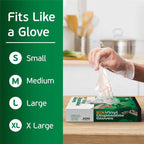 Disposable Vinyl Gloves 100 Ct. - Medium - Clear - Latex Free - Food Safe Gloves