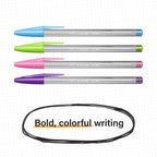 Cristal Xtra Bold Ballpoint Pen, Bold Point, 1.6 Mm, Assorted Ink, 10 Count