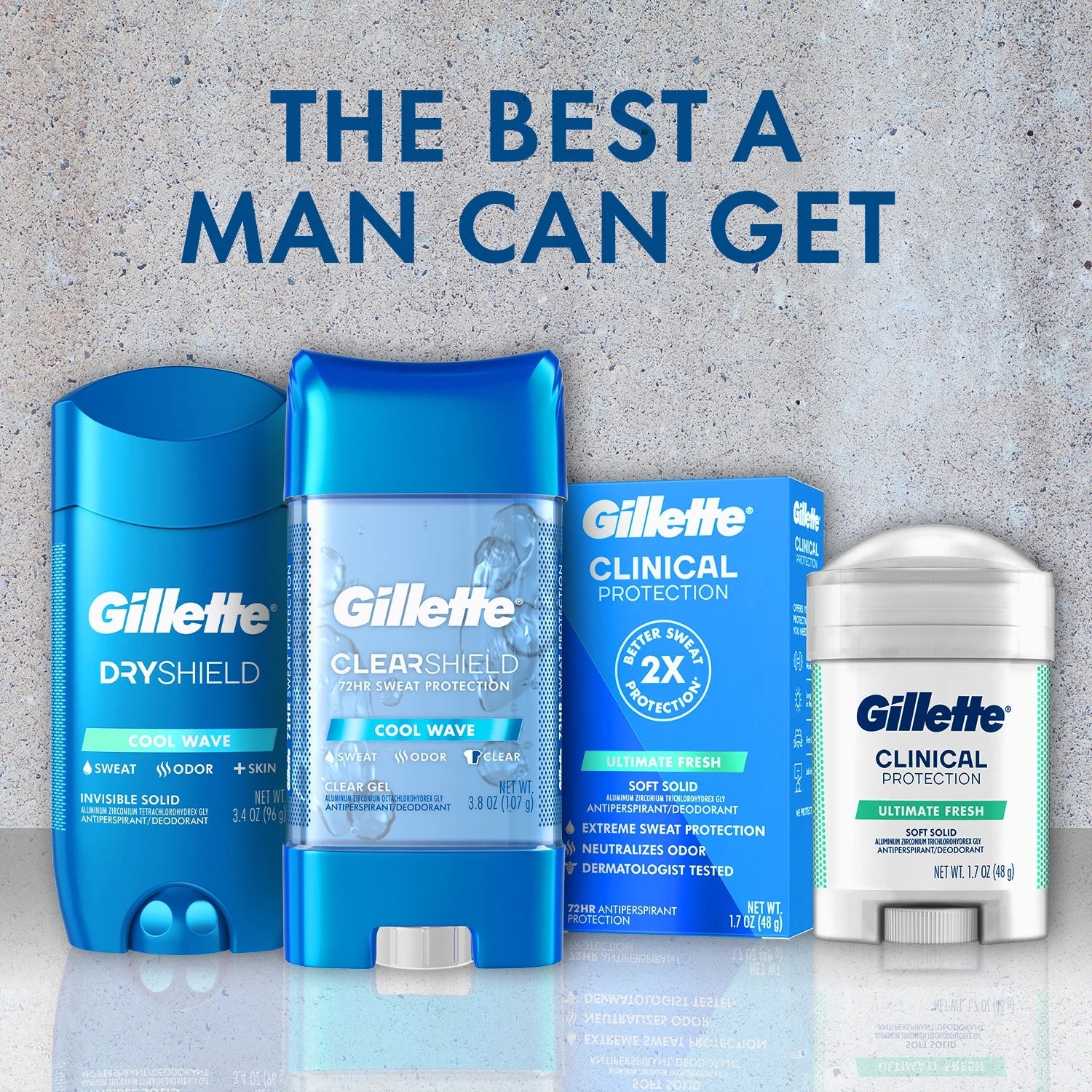 Antiperspirant Deodorant for Men, Clear Gel, Sport Active, Twin Pack, 3.8 Oz