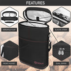2 Bottle Wine Carrier Tote, Insulated Leakproof Wine Cooler Bag, Wine Travel Bag