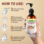 Batana Oil Hair Shampoo,Pure Plant Extracts Cleansing and Nourishing Scalp Shampoo,Daily Hair Cleaning & Care,Unisex,10.1 Fl.Oz