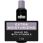 (3 Pack) Edge Extra Moisturizing Shave Gel for Men with Vitamin E, Fresh Scent, 7 Oz