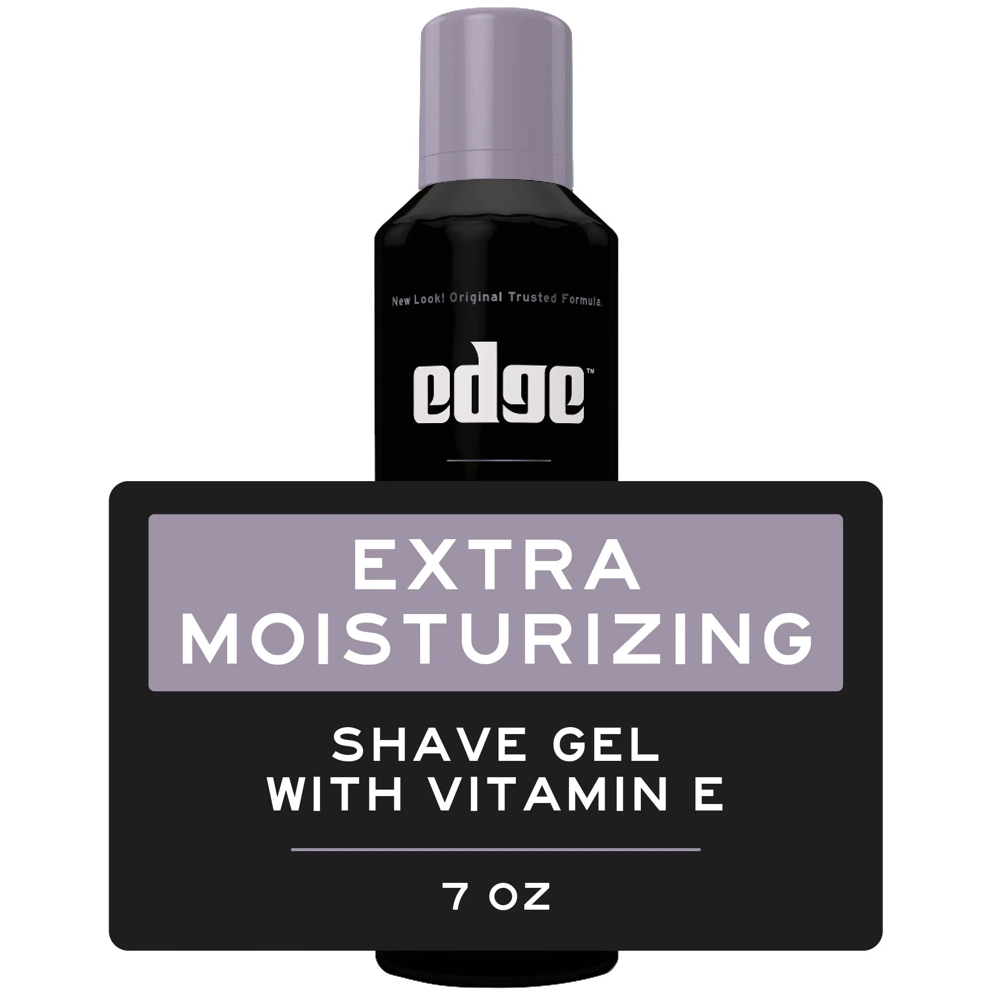 (3 Pack) Edge Extra Moisturizing Shave Gel for Men with Vitamin E, Fresh Scent, 7 Oz