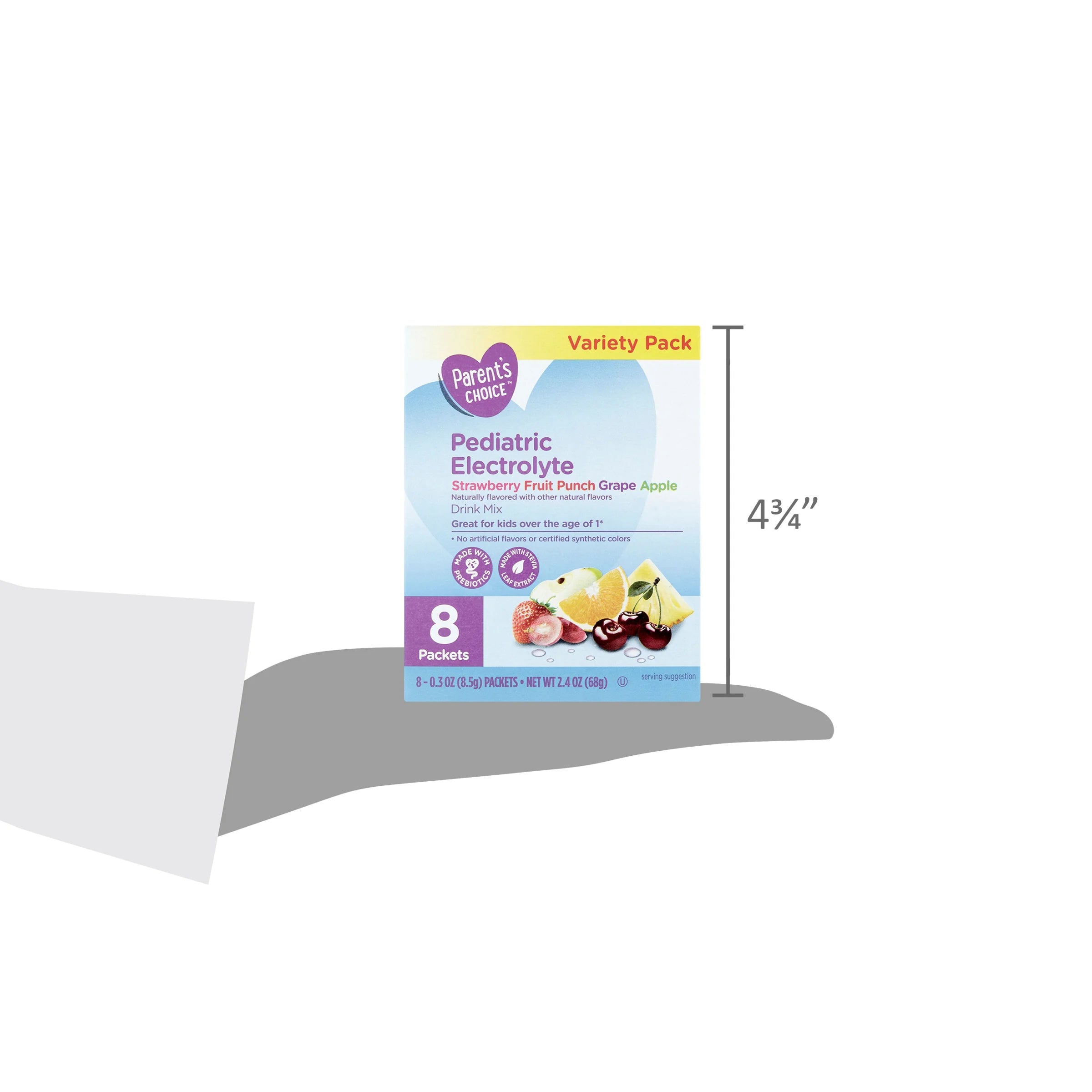Parent'S Choice Pediatric Electrolyte Drink Mix, Variety Pack, 2.4 Oz (8 Pack)