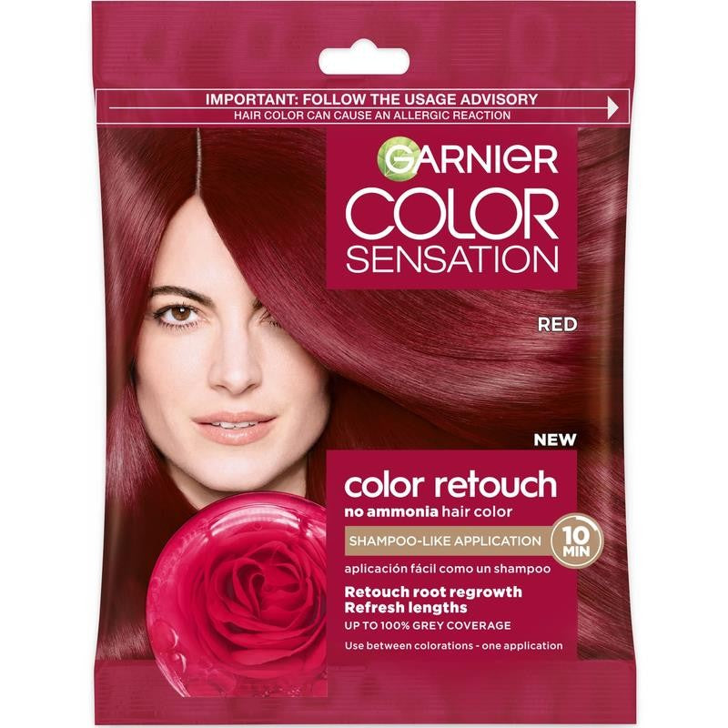 Color Sensation Color Retouch Permanent Hair Color for Adults, Red 6.6, 1 Kit