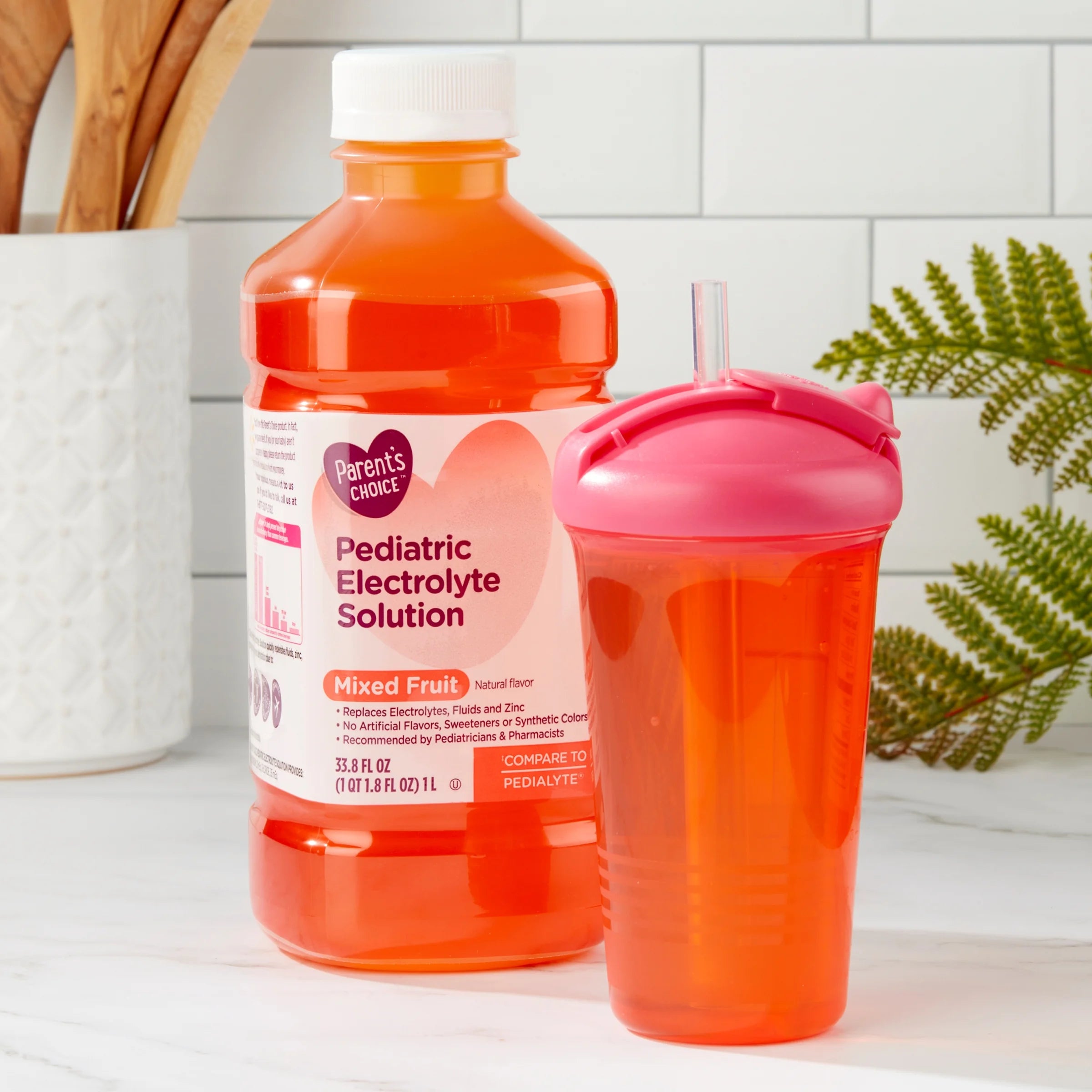 Parent'S Choice Electrolyte Solution, Mixed Fruit, Dye-Free, 1 Liter