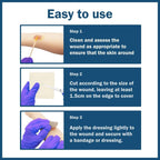Calcium Alginate Wound Dressing 2" X 2" - 10 Ct. Individually Wrapped, Non Stick