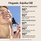 Sky Organics Organic Jojoba Oil for Face, Balancing Oil for Light Hydration & Helps Reduce Excess Oiliness, Suitable for Oily, Combination and Blemish-Prone Skin, 100% Pure & Cold-Pressed, 4 Fl. Oz