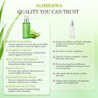 Aloderma Aloe Hydrating Face Moisturizer with 71% Organic Aloe Vera - Face Lotion for Women & Men with Hyaluronic Acid for Soft, Nourished Skin, Oil Free Moisturizer for Face, Facial Moisturizer