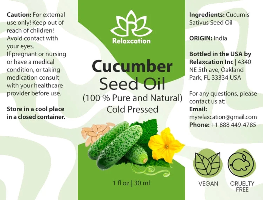 Cucumber Seed Oil 0.5 Oz