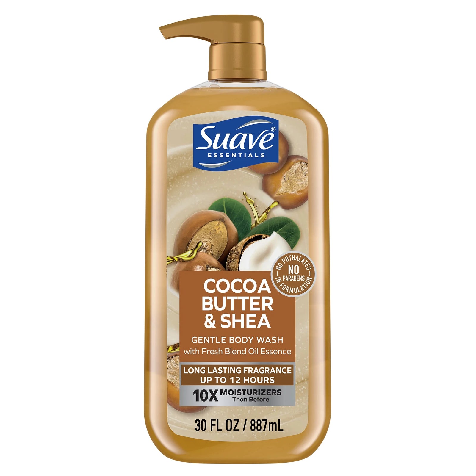 Essentials Gentle Body Wash, Cocoa Butter & Shea, 30 Oz